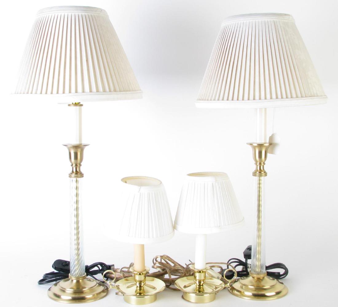 Two Pair of Dresser Lamps