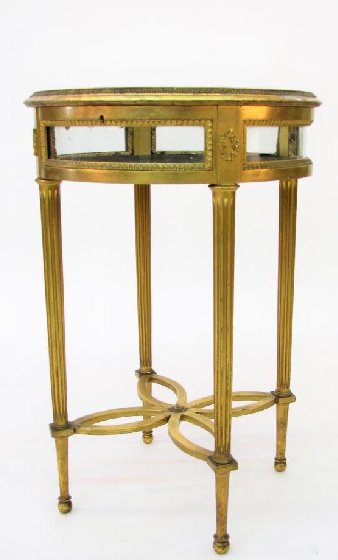 Louis XVI Style Vitrine Table (1 of 1)