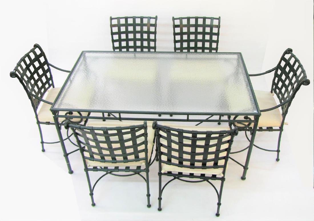 Brown Jordan Cast Metal Patio Dining Set (1 of 8)