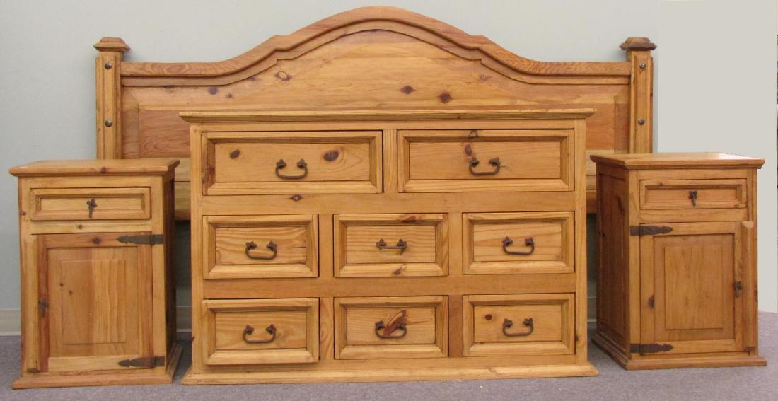 Pine Vintage Style Bedroom group (1 of 2)