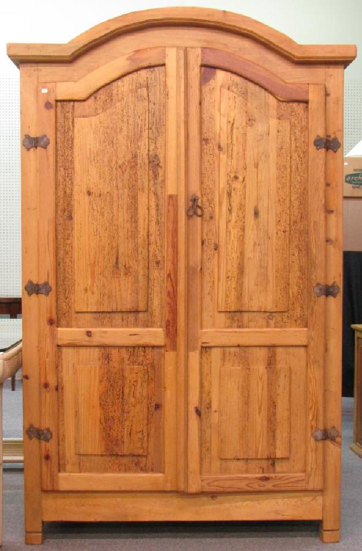 Pine Vintage Style Armoire (1 of 2)