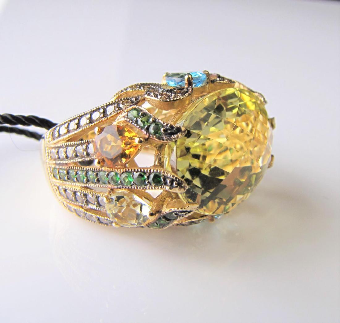 Le Vian 14K Lemon Quartz and Multi-Stone Ring (1 of 4)