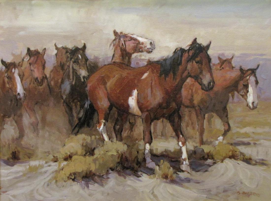 Suzanne Baker 24x32 O/C "Study in Browns #2" (1 of 4)