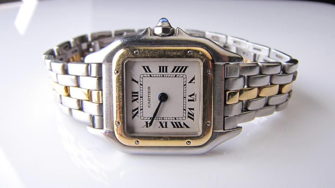 18K Yellow Gold, Stainless Cartier Panthere Watch (1 of 3)