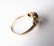 14K Vintage, Old Mine Cut, Three-Diamond Ring - 4
