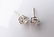 Pair of 14K White Gold Diamond Stud Earrings, 3CTW - 3