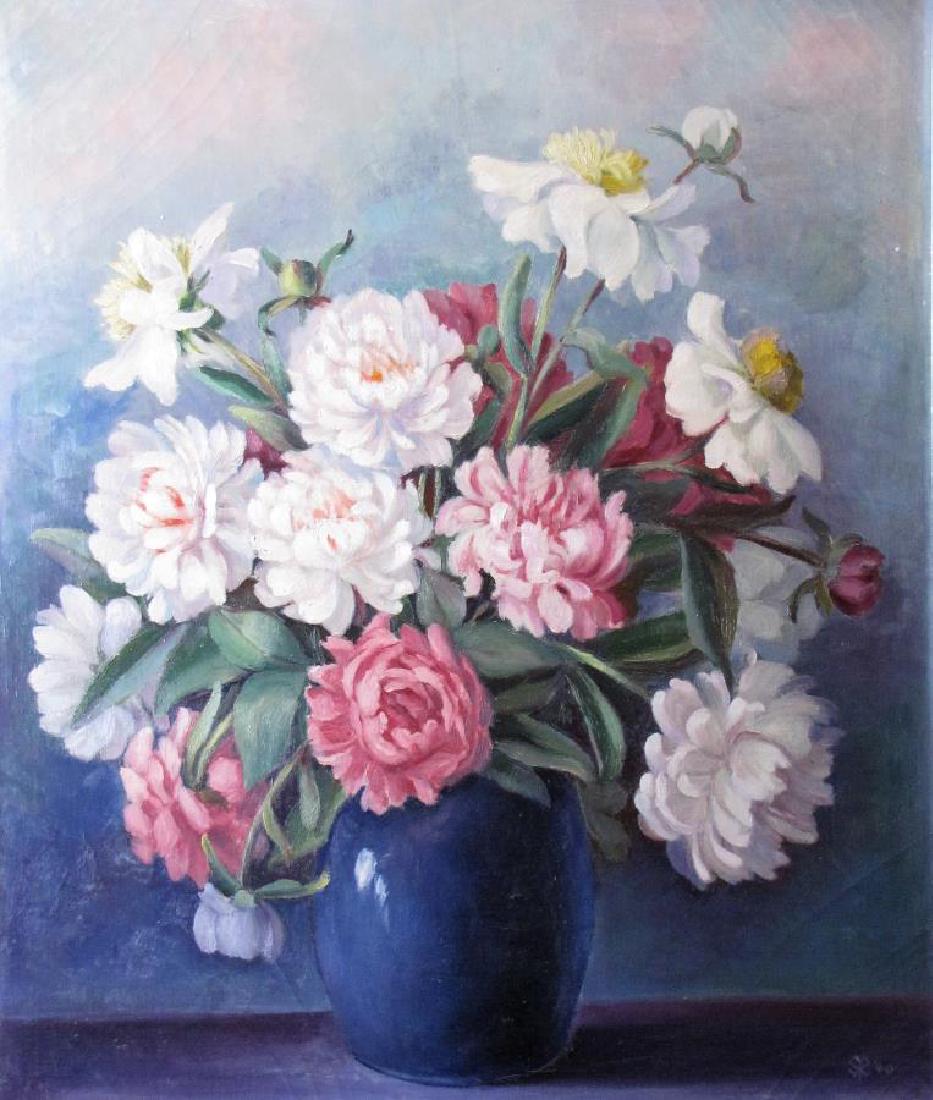 Sister Mary Rufinia 36x30 O/C Floral Still Life (1 of 4)