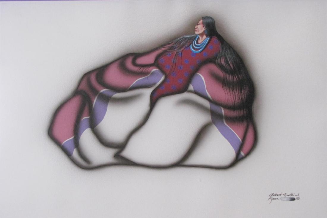 Robert Redbird, Jr 15x22 MixMed Native American Wo (1 of 3)