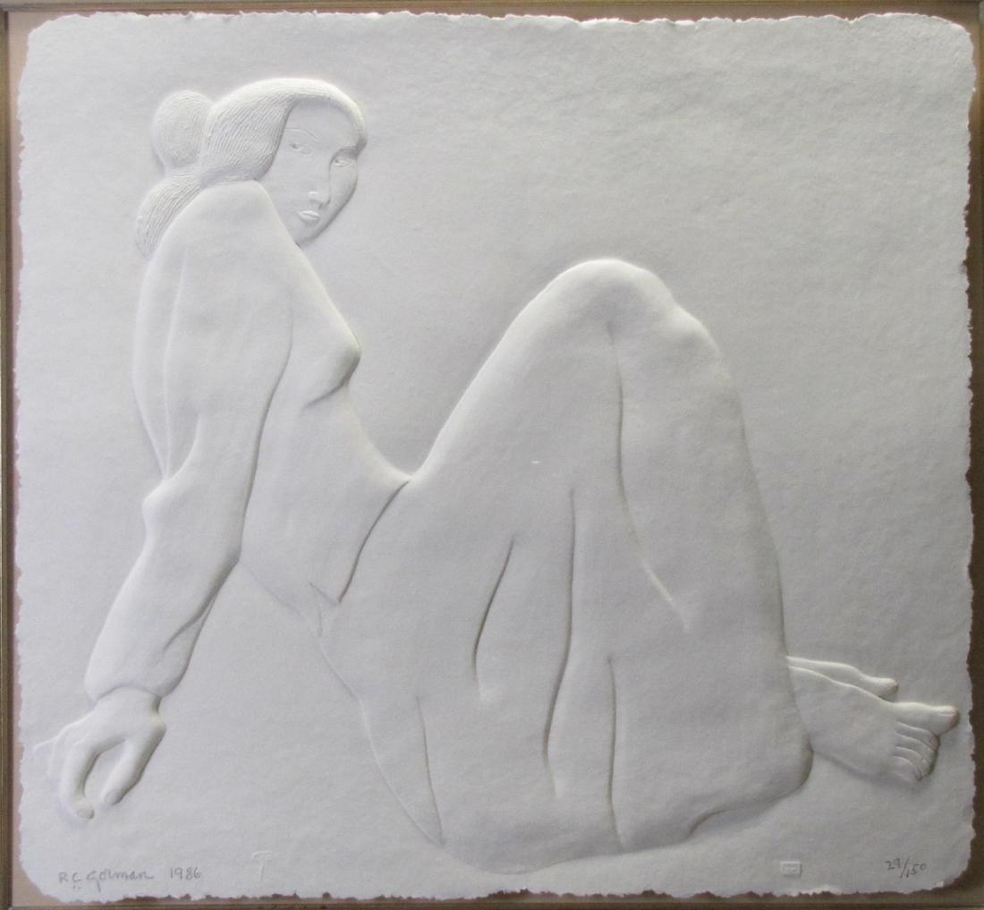 RC Gorman Embossed Paper Sculpture, Ltd Ed (1 of 4)