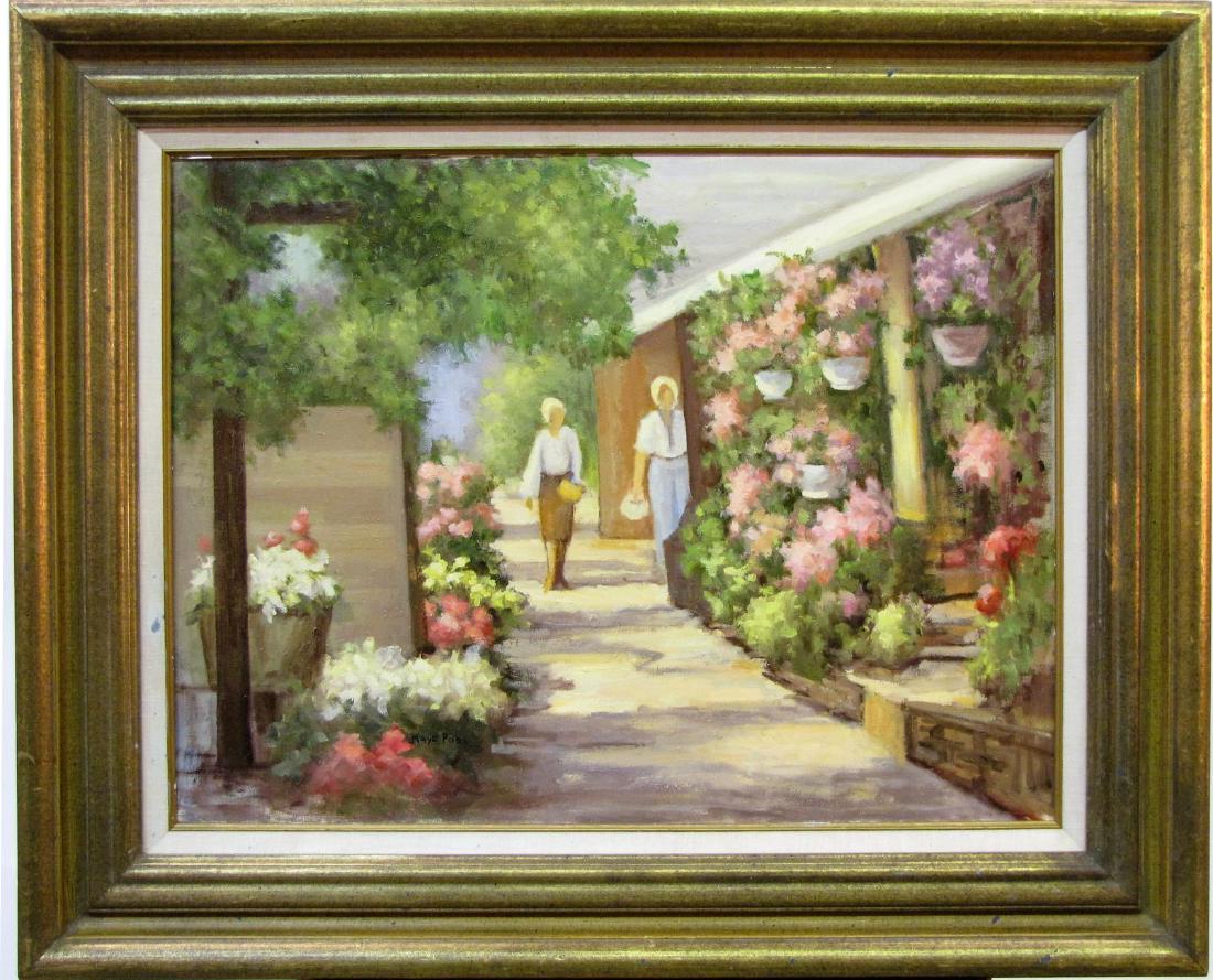 Kaye Pool 18x24 O/C Michael's Flower Shop (1 of 4)