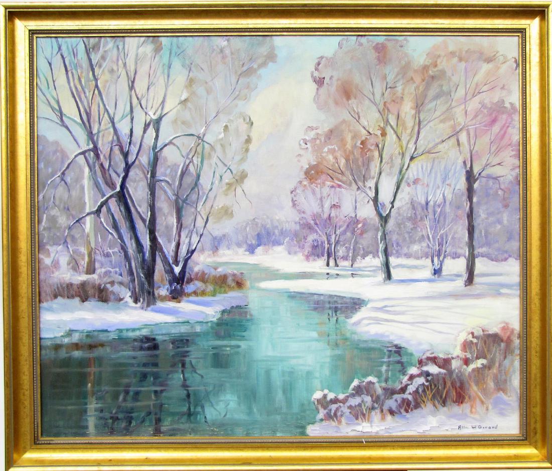 Allee W. Gerard 30x36 O/C Winter Pond (1 of 5)