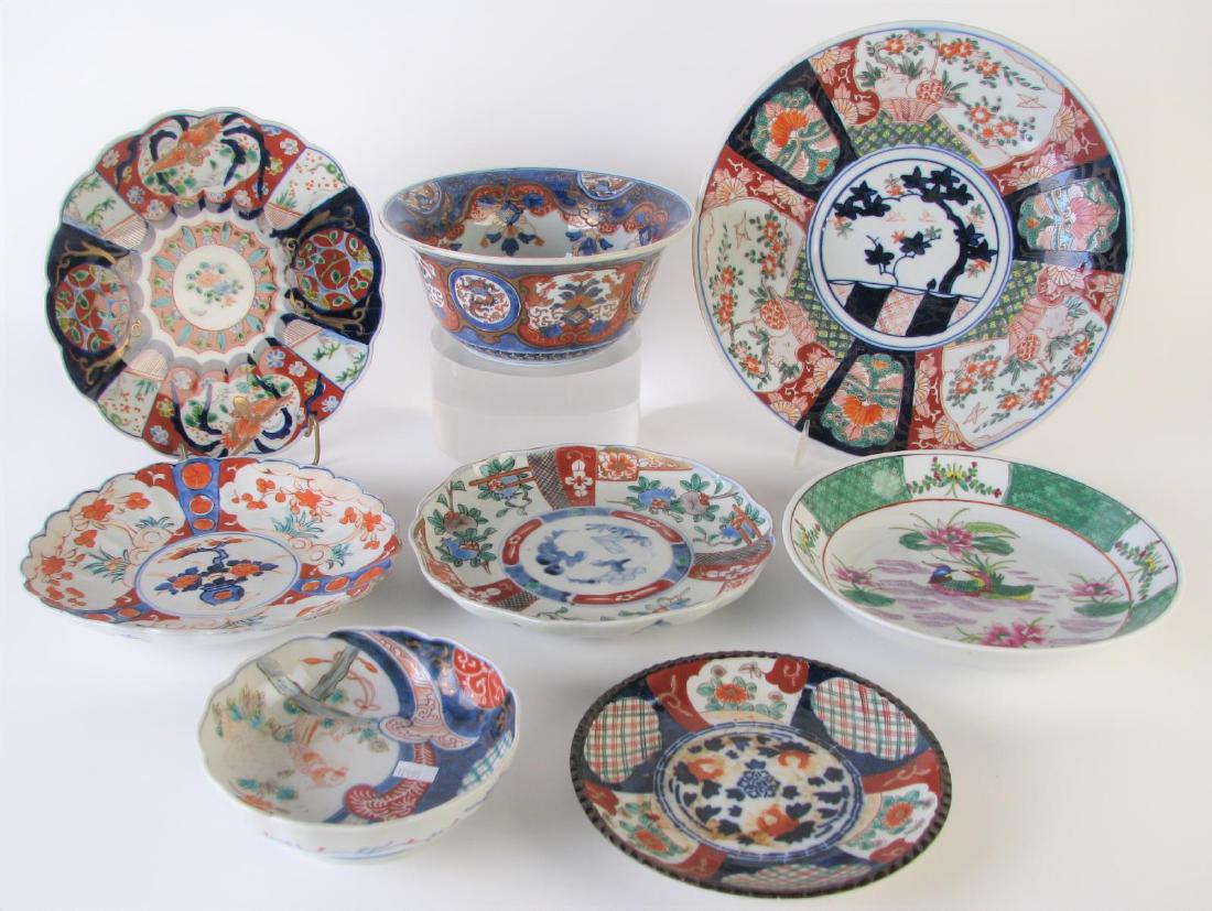 Group of Oriental Porcelain Plates and Bowls (1 of 5)
