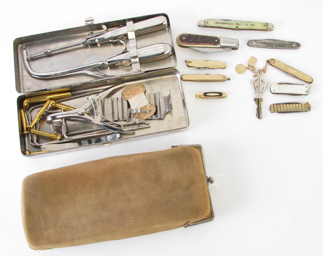 Group of Vintage Knives and Field Surgical Kit (1 of 7)