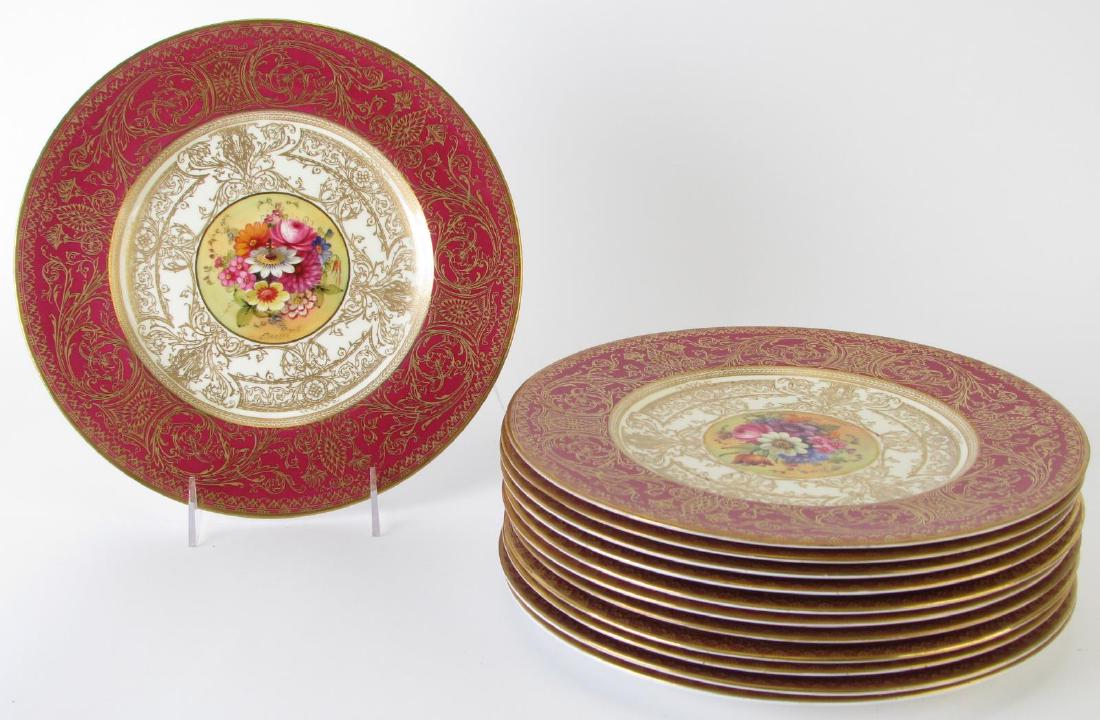 Twelve Royal Worcester Signed Cabinet Plates (1 of 5)