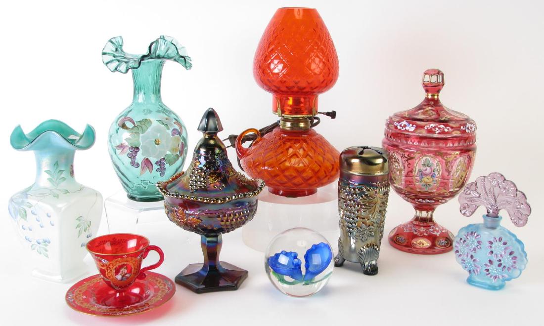 Group of Decorated Glassware (1 of 7)