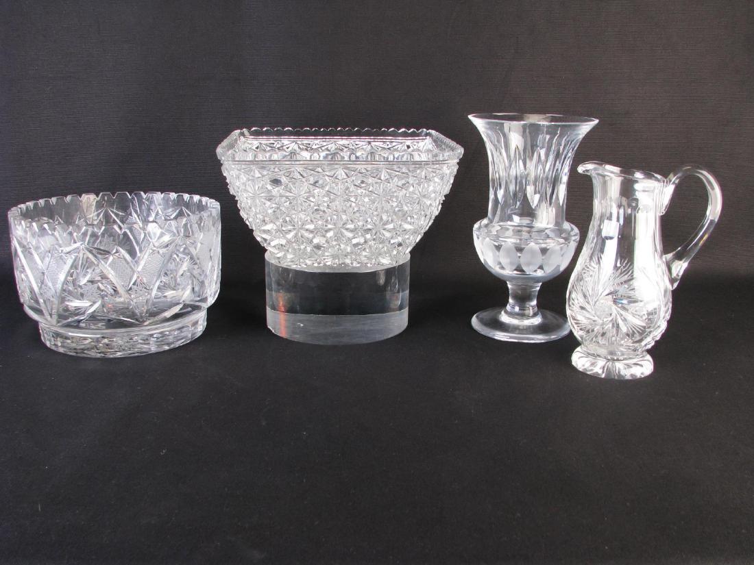 Group of Cut and Frosted Glass (1 of 4)