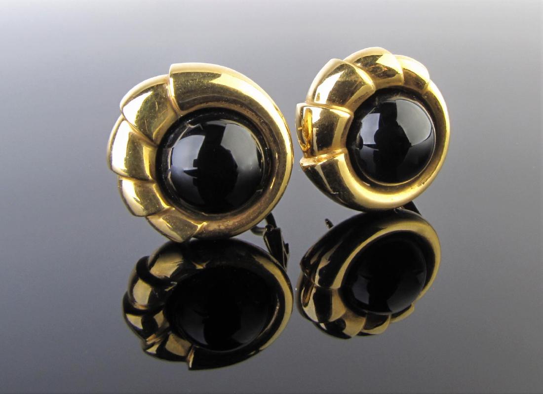 Pair of Tiffany & Co. 18K Onyx Earrings (1 of 3)