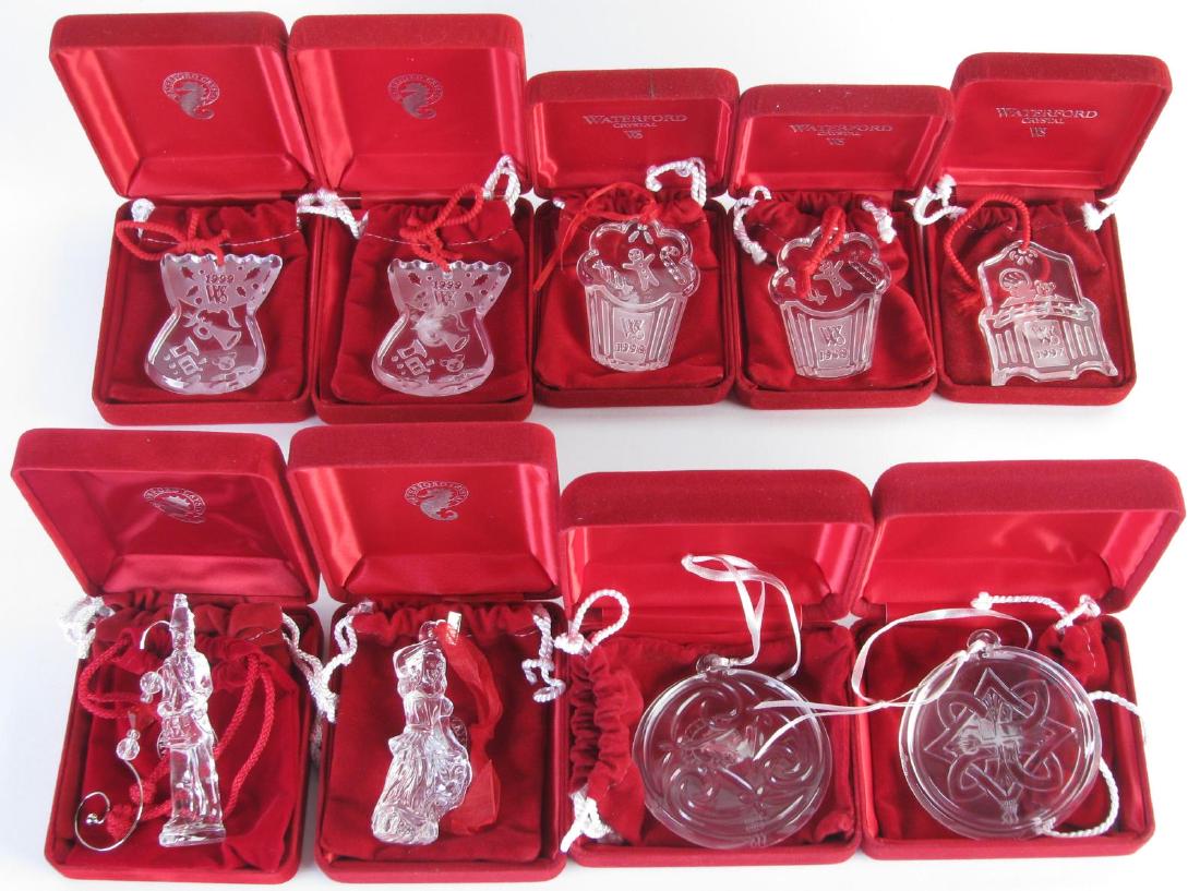 Nine Waterford Crystal Christmas Ornaments (1 of 5)