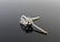 14K White Gold Diamond Stud Earrings - 2
