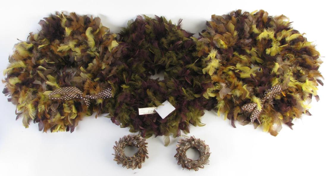Group of Decorative Feather Wreaths (1 of 4)