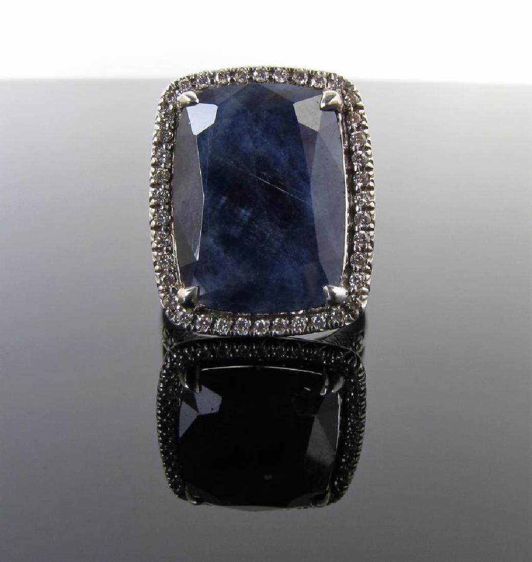 NEW John Hardy Sapphire, Diamond Batu Ring (1 of 2)