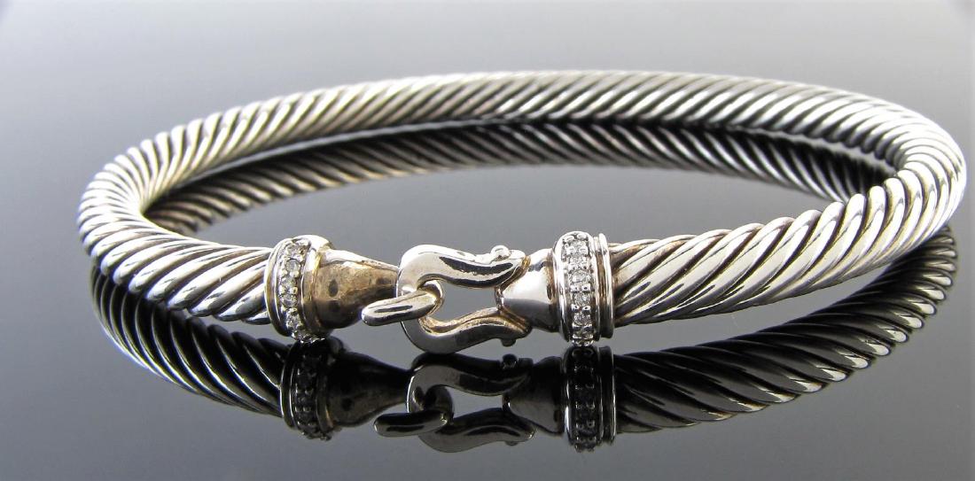 David Yurman Sterling/14K Classic Cable Bracelet (1 of 1)