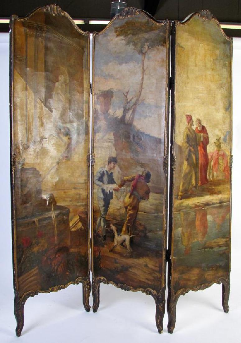 Antique 3-Panel Screen (1 of 3)