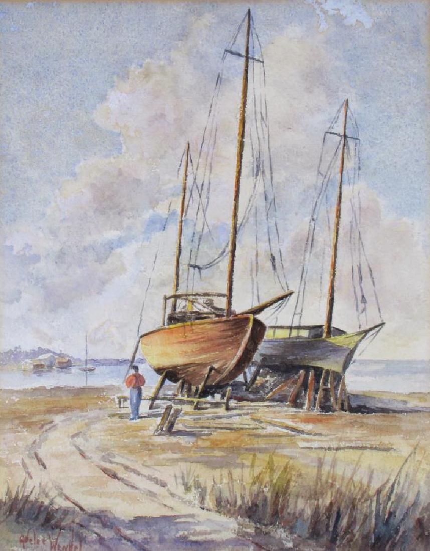 Adelee Wendel 19x15 WC Fishing Boats, Dry Dock (1 of 3)