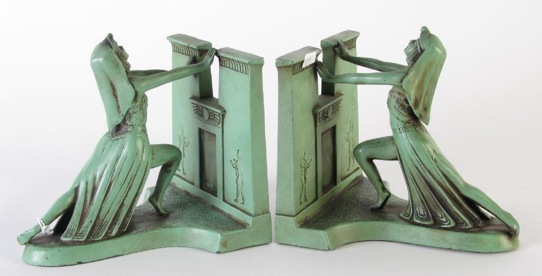 Pair of Art Deco "Queen of the Nile" Bookends (1 of 5)