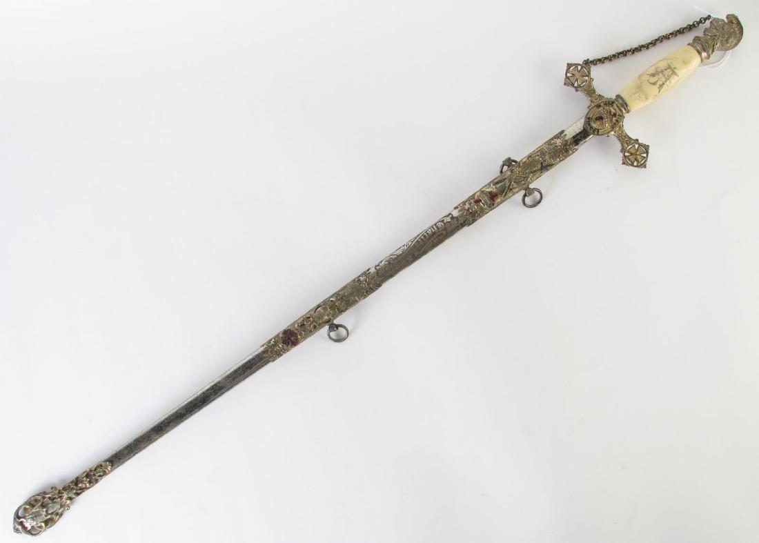 M.C. Lilley & Co. Masonic Knights Templar Sword (1 of 8)