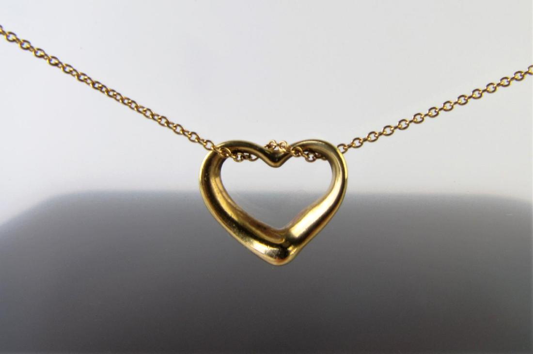 Elsa Peretti 18K Gold Tiffany Heart Necklace (1 of 3)