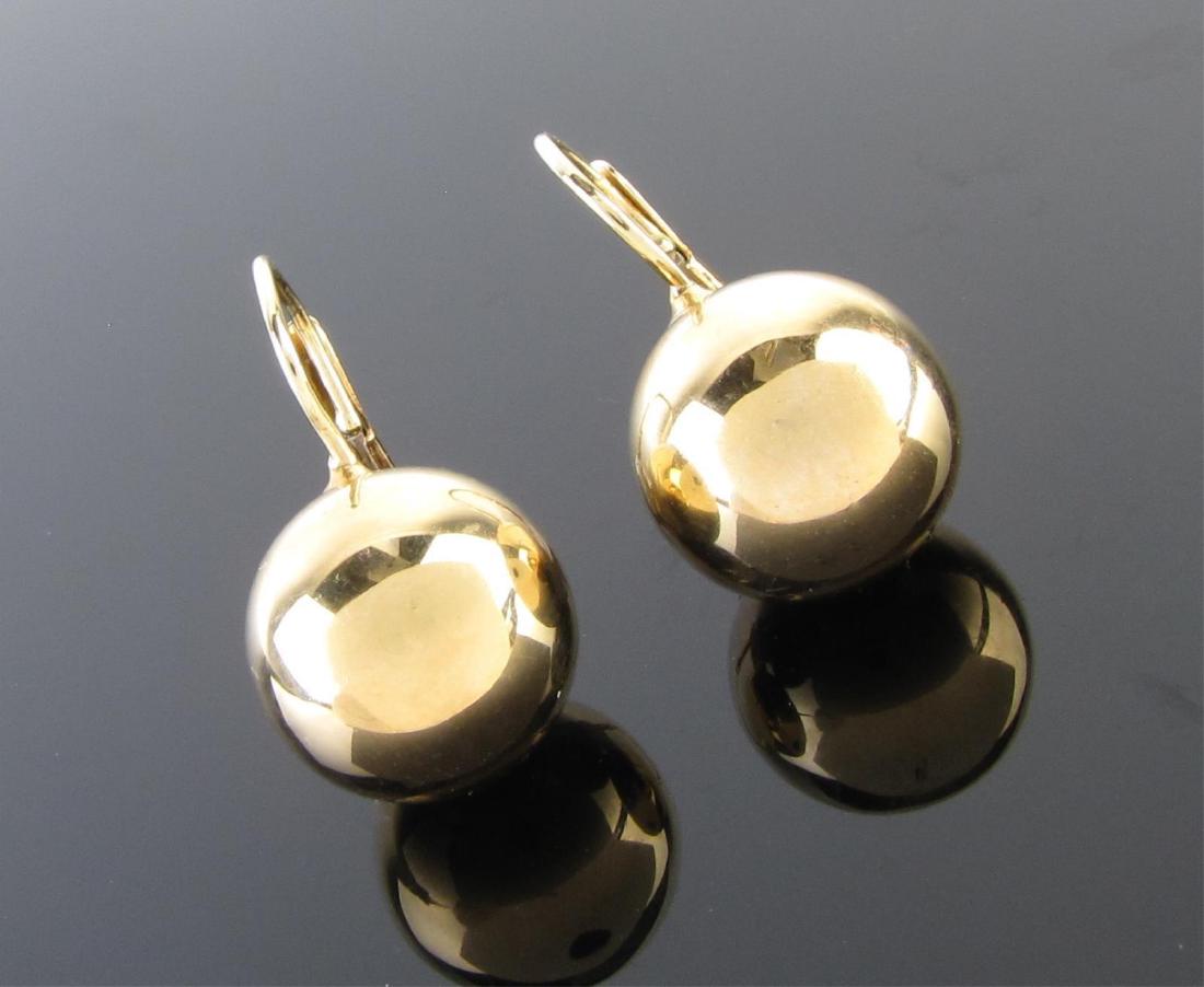 18K Yellow Gold French Wire Drop Earrings (1 of 1)