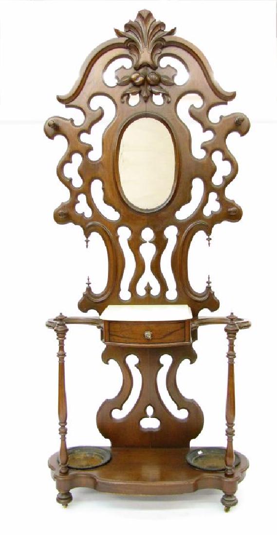 Antique Victorian Hall Tree