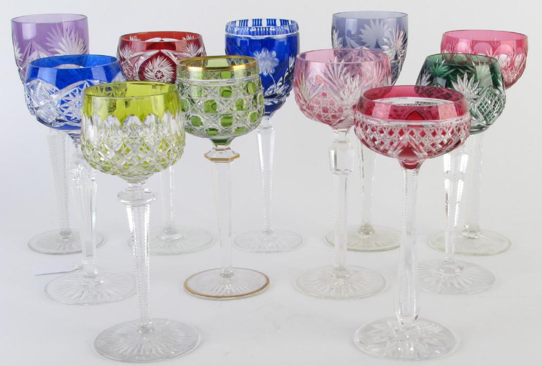 Group of Bohemian Cut-To-Clear Stemware (1 of 5)