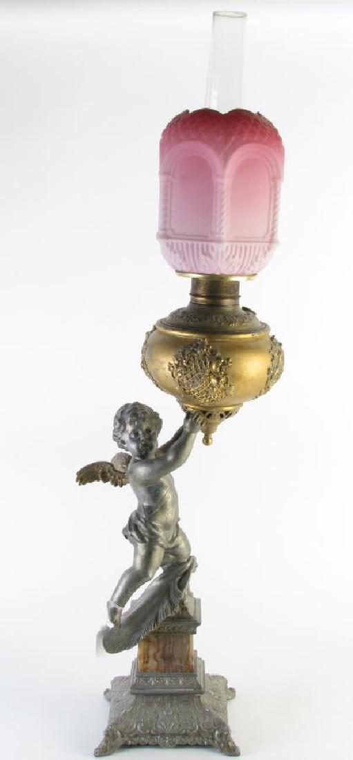 Vintage Spelter Figural Table Lamp (1 of 5)