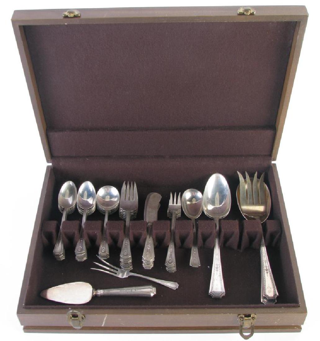 Set of Gorham 'Colfax' Sterling Flatware, 49 pcs (1 of 4)