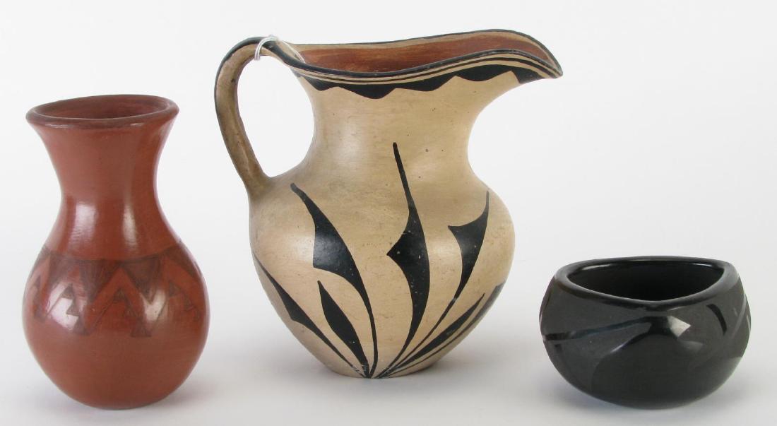 Three Native American Pottery Vessels (1 of 6)