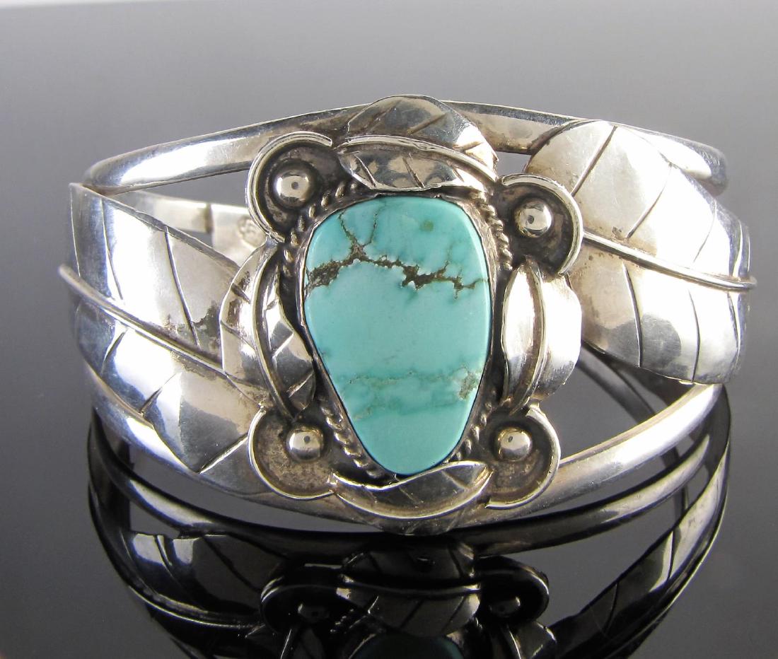 Sterling Silver Turquoise Bracelet (1 of 1)