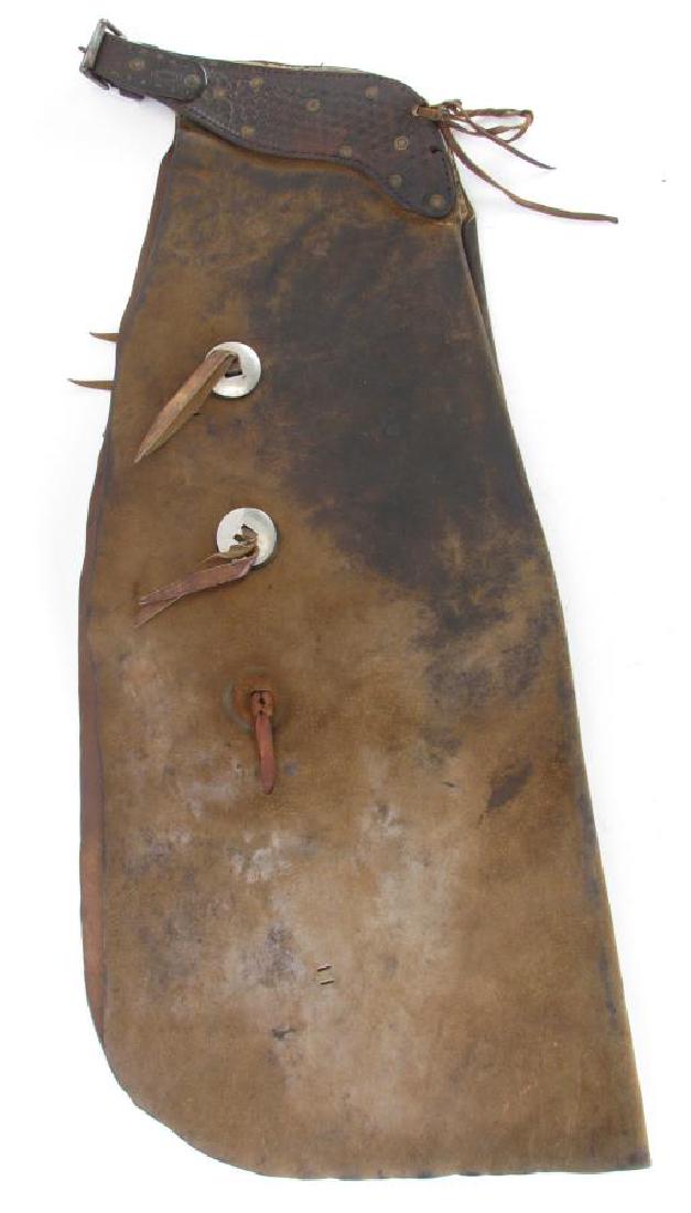 Newton Porter Western Leather Batwing Chaps (1 of 3)