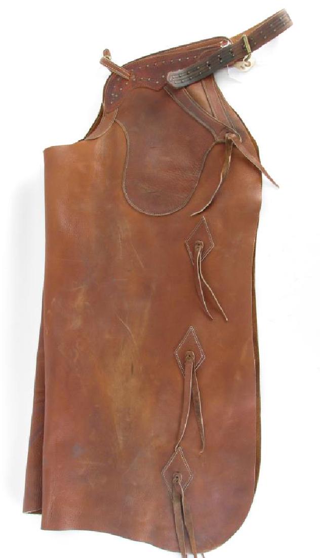 Jeff Morrow Leather Batwing Chaps (1 of 4)