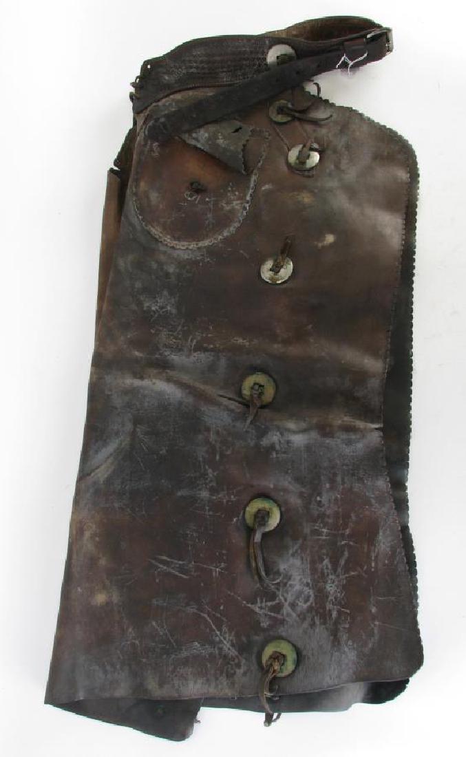 Miles City Saddlery Leather Batwing Chaps (1 of 3)