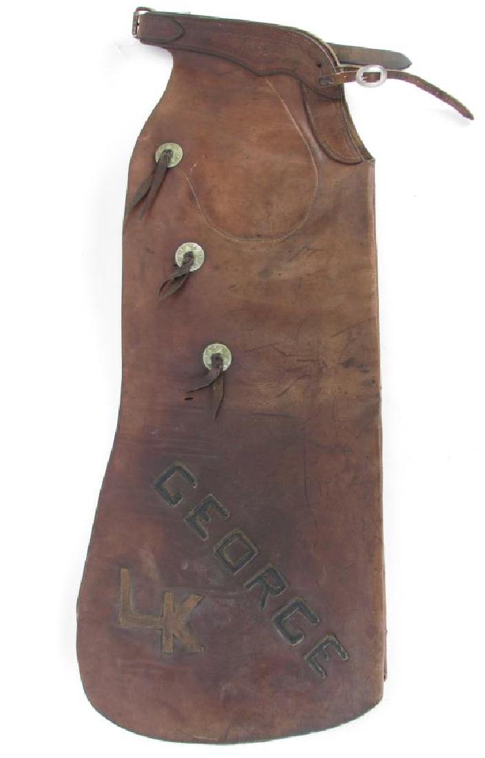 Harley-Fitzhugh Leather Batwing Chaps (1 of 5)