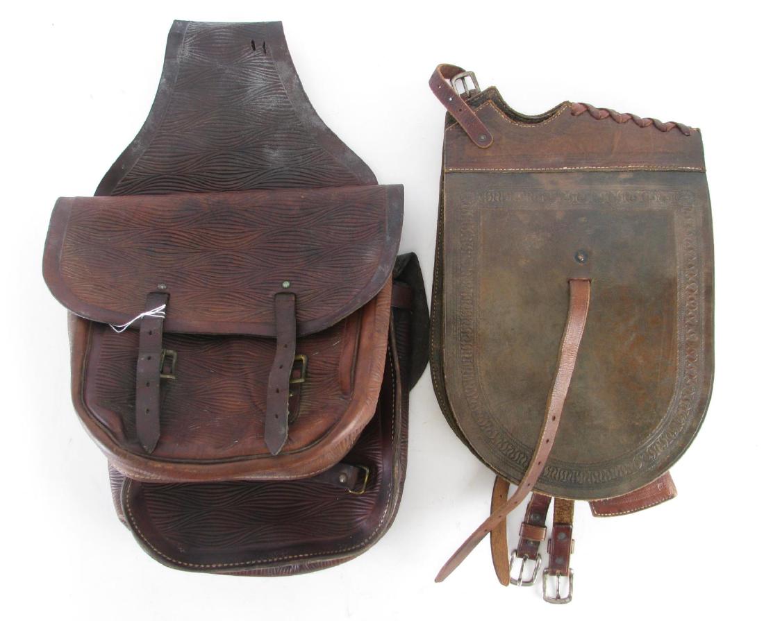 Two Pair of Leather Western Saddle Bags (1 of 4)