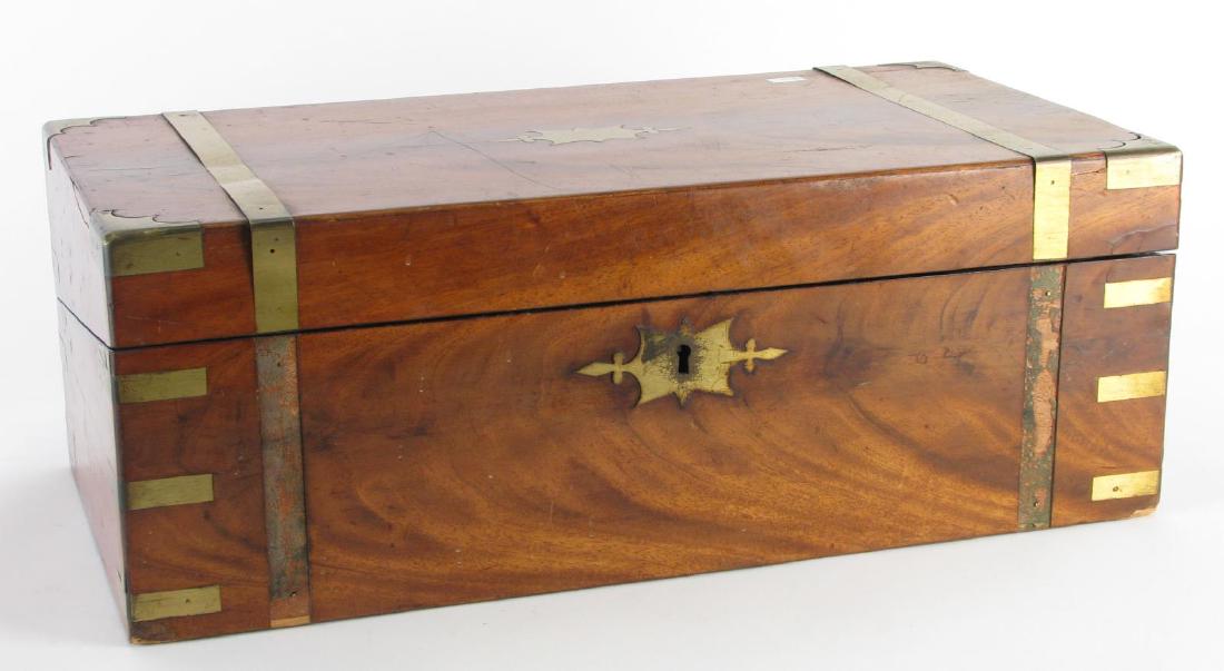 Antique Wood and Brass Lap Desk (1 of 5)