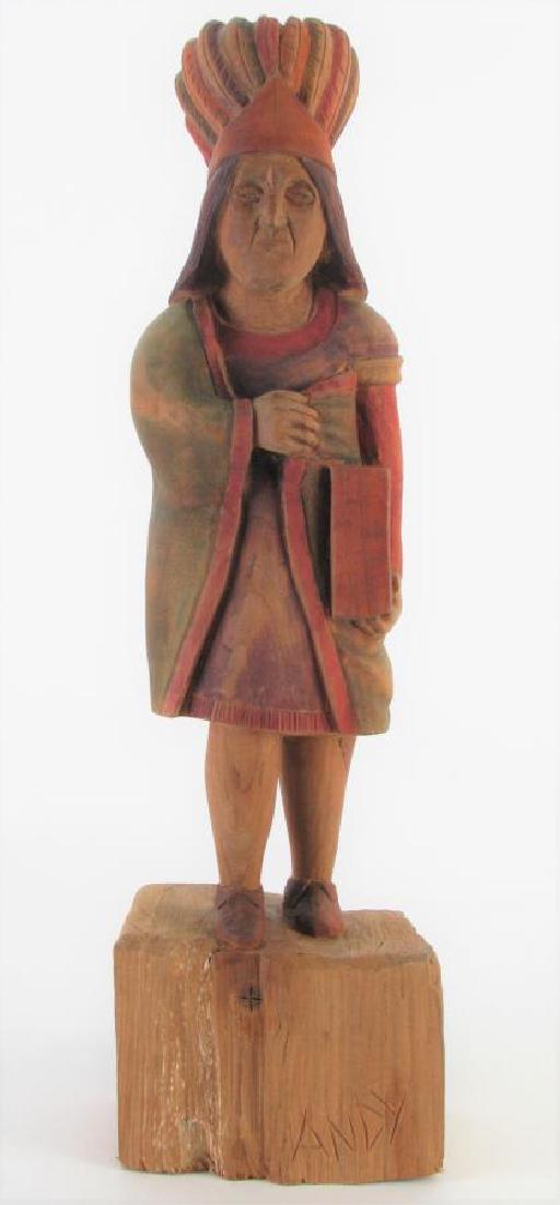 Kenny Anderson Cigar Store Indian Figure (1 of 4)