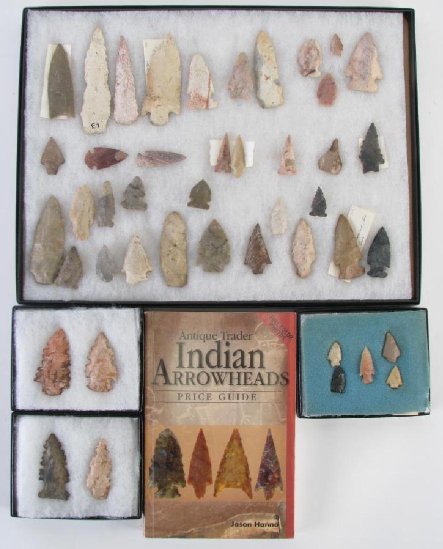Collection of Cased Arrowheads and Points (1 of 9)