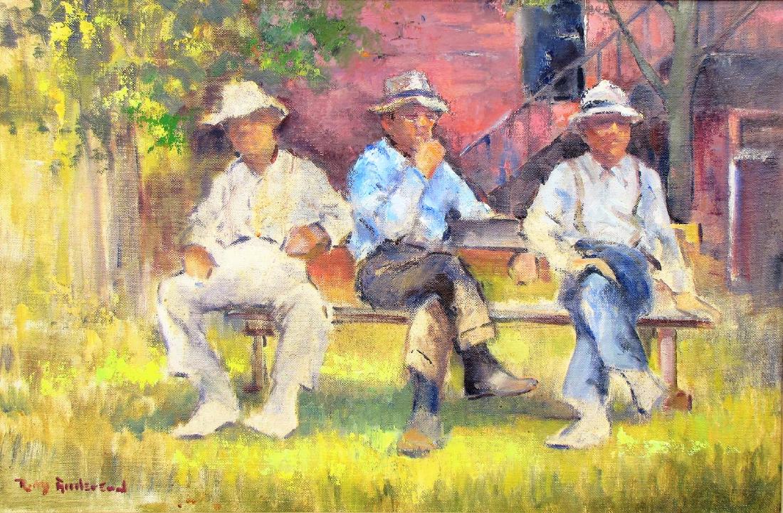 Ruth B Anderson 18x26 O/B "Council of the Elders" (1 of 5)