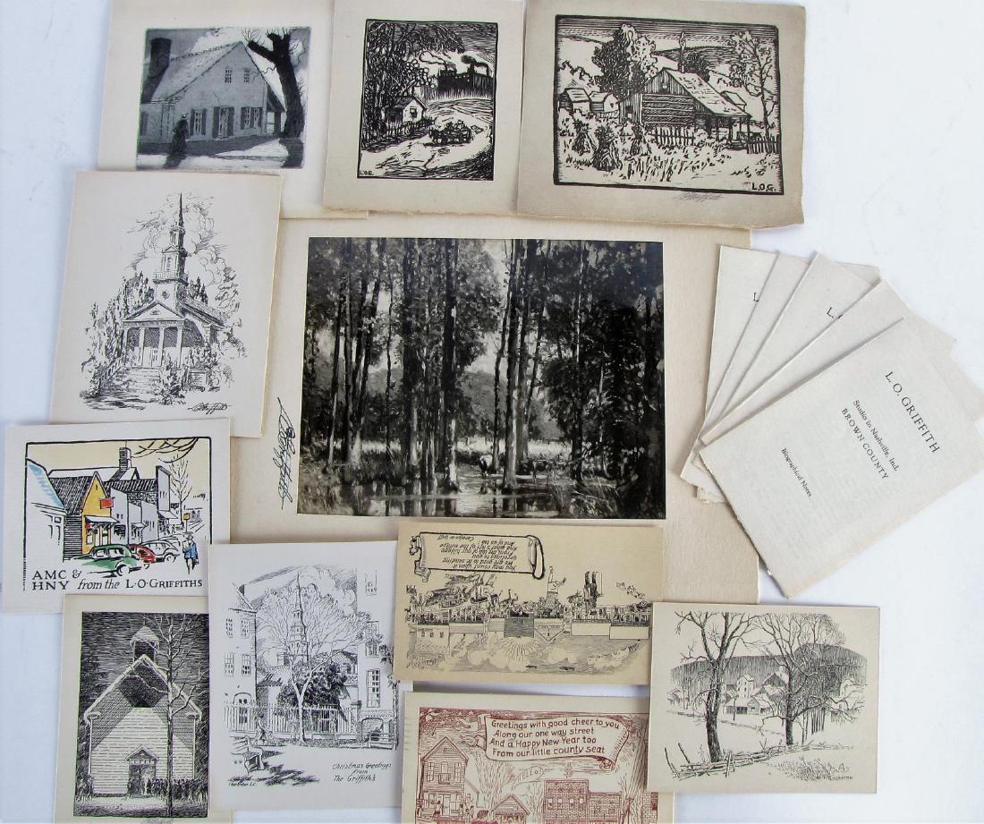 Group of LO Griffith Ephemera, Etching (1 of 4)