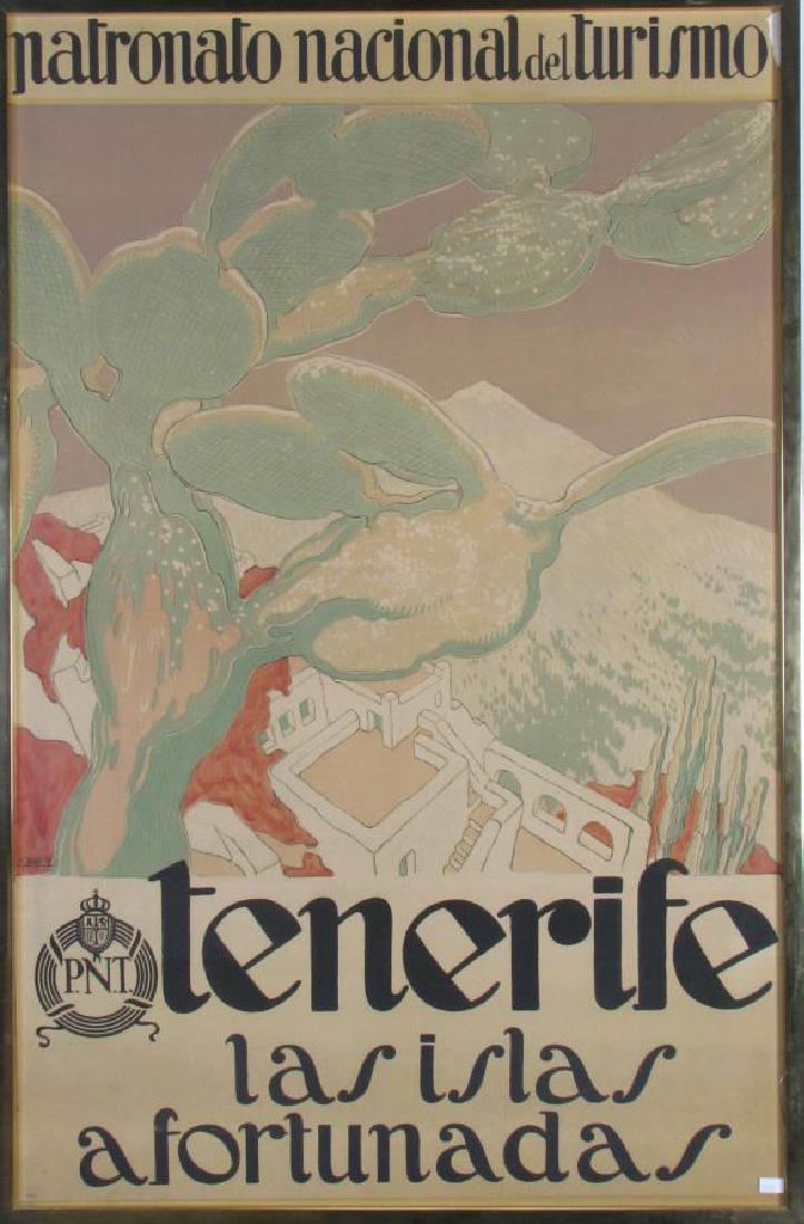 Spanish Poster, The Fortunate Islands (1 of 2)
