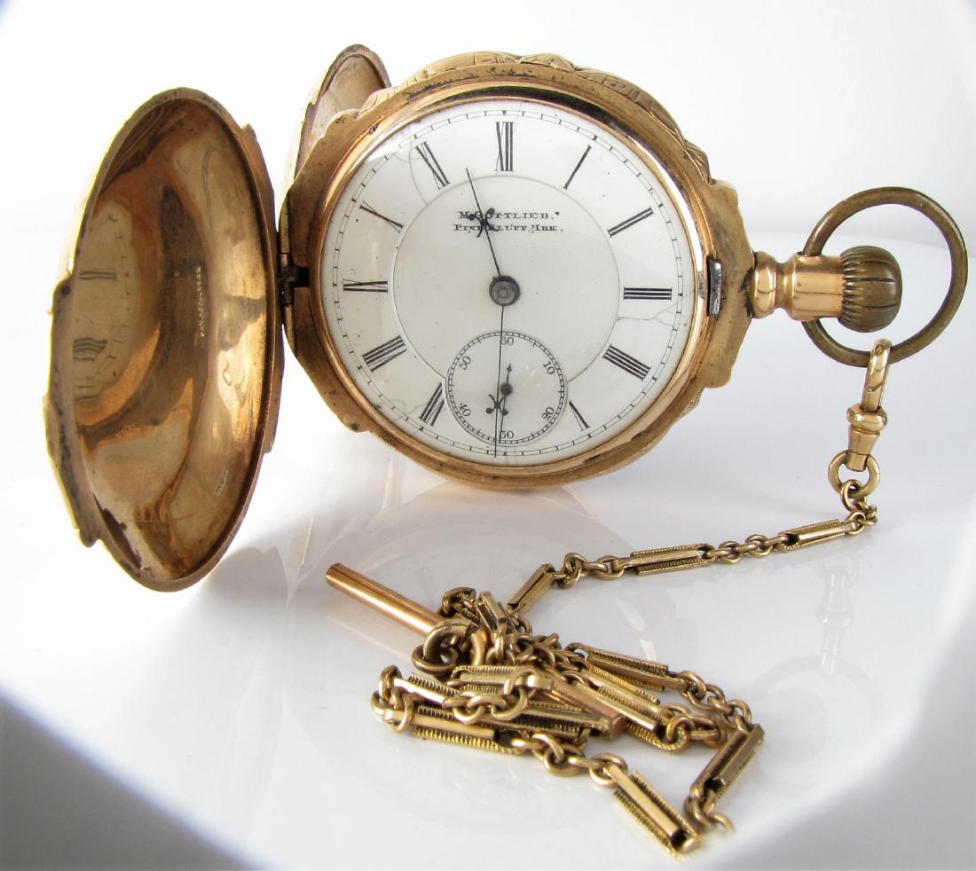 Elgin Model 2 BW Raymond 14K Gold Pocket Watch (1 of 6)